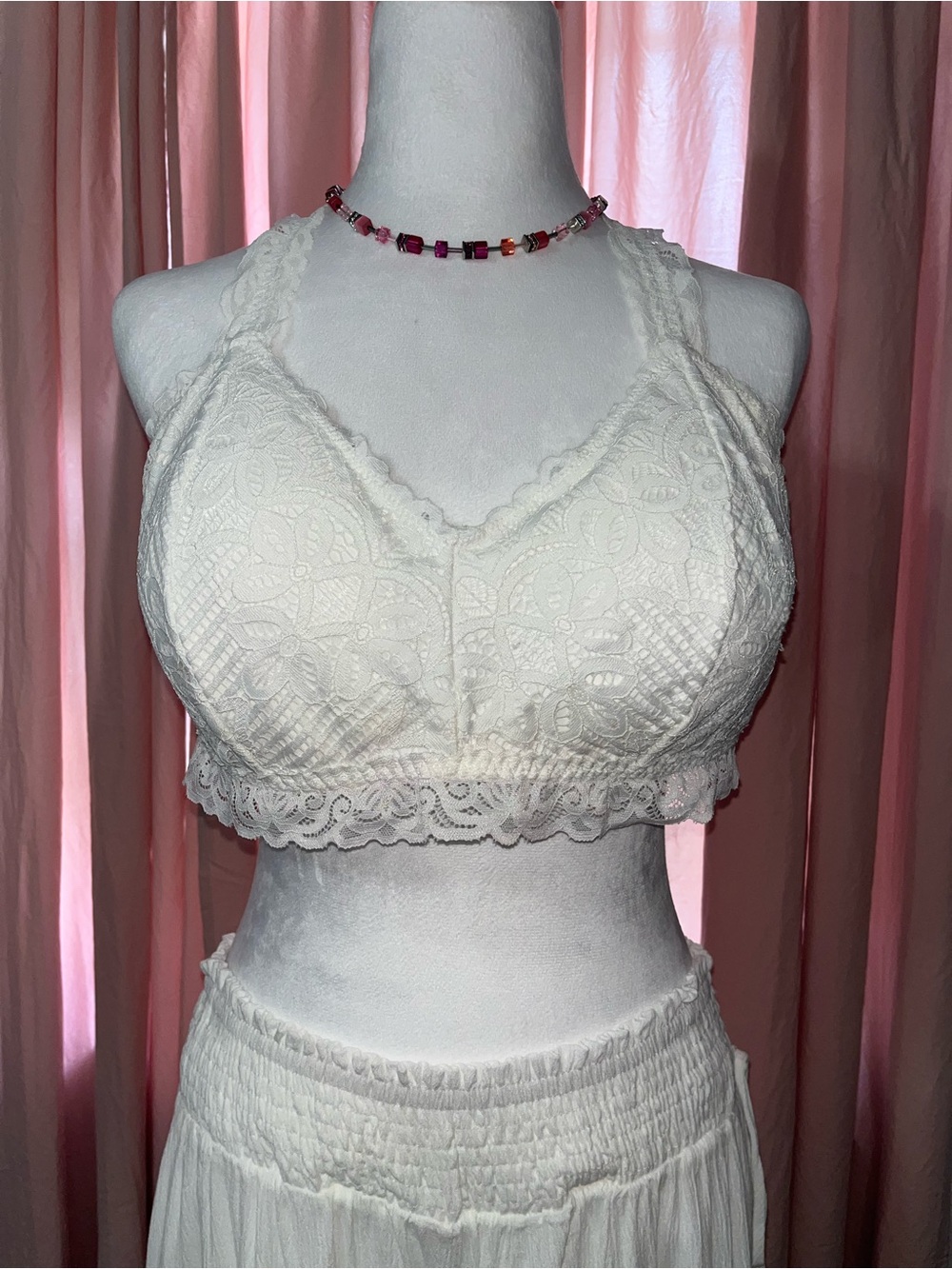 Maurice’s Lace Razorback Bralette in White